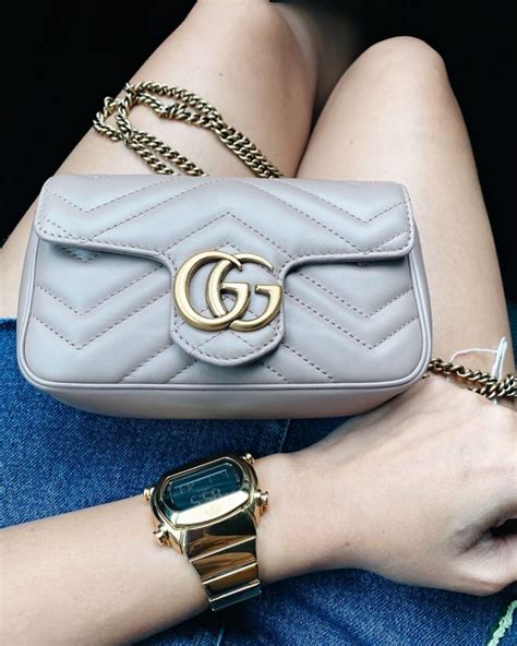 gucci mini marmont bag white|gucci marmont mini street style.